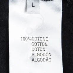 Versace Collection Black Medusa Logo Embroidered Short Sleeve T-Shirt L For Women -Versace Official Website luxury women versace used clothes p93534 006