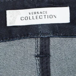 Versace Collection Indigo Denim Straight Fit Jeans M For Women -Versace Official Website luxury women versace used clothes p96480 005
