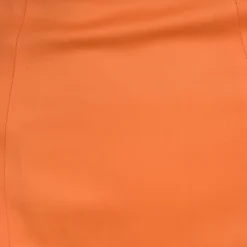 Versace Collection Orange High Waist Pencil Skirt S For Women -Versace Official Website luxury women versace used clothes p99349 004