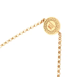 Versace Red Gemstone 18k Rose Gold Soft Bracelet For Women -Versace Official Website luxury women versace used fine jewelry p224408 002