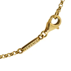 Versace Medusa Diamond 18k Yellow Gold Soft Charm Bracelet For Women -Versace Official Website luxury women versace used fine jewelry p564854 004