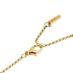 Versace Greca Diamond 18k Yellow Gold Chain Necklace For Women -Versace Official Website luxury women versace used fine jewelry p608335 004