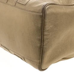 Versace Gold Leather Signature Boston Bag For Women -Versace Official Website luxury women versace used handbags p112628 011