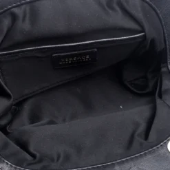 Versace Black Leather Frame Clutch For Women -Versace Official Website luxury women versace used handbags p119370 0007