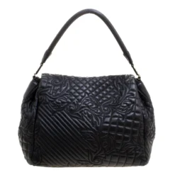 Versace Black Leather Medusa Top Handle Bag For Women -Versace Official Website luxury women versace used handbags p121032 004