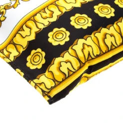 Versace Yellow Printed Nylon Cosmetic Pouch For Women -Versace Official Website luxury women versace used handbags p125387 010