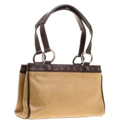 Versace Beige And Brown Medusa Embossed Leather Tote For Women 13 Versace Beige And Brown Medusa Embossed Leather Tote For Women -Versace Official Website luxury women versace used handbags p129563 0003