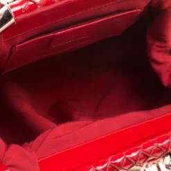 Versace Multicolor Printed Canvas And Patent Leather Madonna Framed Satchel For Women -Versace Official Website luxury women versace used handbags p137682 0007