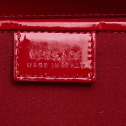 Versace Multicolor Printed Canvas And Patent Leather Madonna Framed Satchel For Women -Versace Official Website luxury women versace used handbags p137682 0008