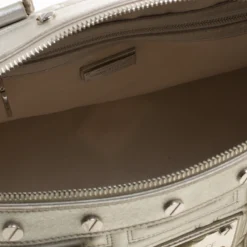 Versace Silver Quilted Patent Leather Snap Out Of It Satchel For Women -Versace Official Website luxury women versace used handbags p139982 0007