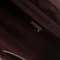 Versace Dark Beige Quilted Patent Leather Snap Out Of It Satchel For Women -Versace Official Website luxury women versace used handbags p150971 0007