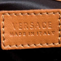 Versace Brown Python Medusa Satchel For Women -Versace Official Website luxury women versace used handbags p151171 0008