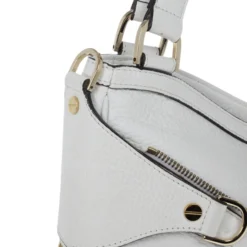 Versace White Leather Zip Tote Large For Women -Versace Official Website luxury women versace used handbags p16584 007