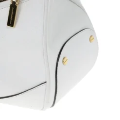 Versace White Leather Zip Tote Large For Women -Versace Official Website luxury women versace used handbags p16584 010