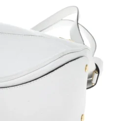 Versace White Leather Zip Tote Large For Women -Versace Official Website luxury women versace used handbags p16584 012