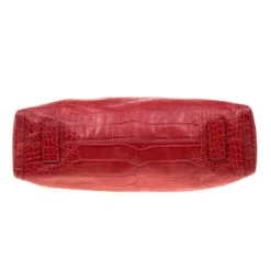 Versace Red Croc Embossed Leather Top Handle Bag For Women 16 Versace Red Croc Embossed Leather Top Handle Bag For Women -Versace Official Website luxury women versace used handbags p178948 010