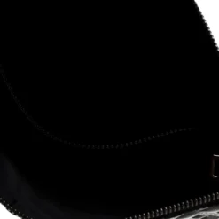 Versace Black Signature Patent Leather Pouch For Women -Versace Official Website luxury women versace used handbags p185390 003