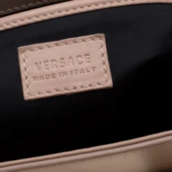 Versace Nude Leather Medusa Medallion Tote For Women -Versace Official Website luxury women versace used handbags p187152 003