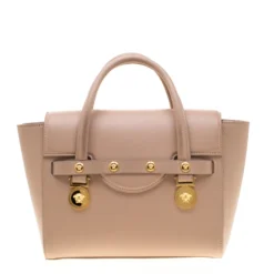 Versace Nude Leather Medusa Medallion Tote For Women -Versace Official Website luxury women versace used handbags p187152 006