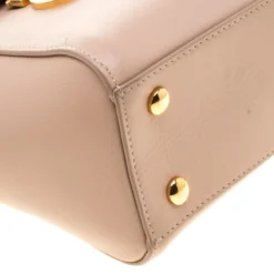 Versace Nude Leather Medusa Medallion Tote For Women -Versace Official Website luxury women versace used handbags p187152 011