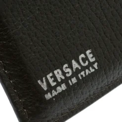 Versace Mossy Green Leather Card Case For Women -Versace Official Website luxury women versace used handbags p192741 001
