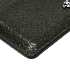 Versace Mossy Green Leather Card Case For Women -Versace Official Website luxury women versace used handbags p192741 004