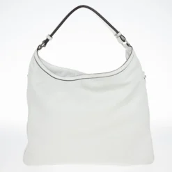 Versace White Studded Hobo For Women -Versace Official Website luxury women versace used handbags p19328 0004