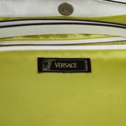 Versace White Studded Hobo For Women -Versace Official Website luxury women versace used handbags p19328 0006