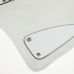 Versace White Studded Hobo For Women -Versace Official Website luxury women versace used handbags p19328 0014