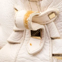 Versace Bag Off White Leather Dome Satchel For Women -Versace Official Website luxury women versace used handbags p195291 006