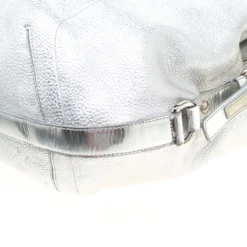 Versace Silver Leather Hobo For Women -Versace Official Website luxury women versace used handbags p197589 010