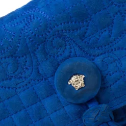 Versace Blue Suede Vanitas Crossbody Bag For Women 16 Versace Blue Suede Vanitas Crossbody Bag For Women -Versace Official Website luxury women versace used handbags p212663 010