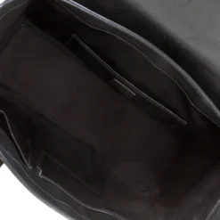 Versace Black Leather And Python Embossed Tote For Women 17 Versace Black Leather And Python Embossed Tote For Women -Versace Official Website luxury women versace used handbags p212855 004