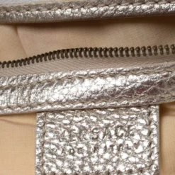 Versace White/Silver Signature Fabric And Leather Hobo For Women -Versace Official Website luxury women versace used handbags p213361 004