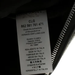 Versace Black Leather Miami Clutch For Women -Versace Official Website luxury women versace used handbags p218126 003