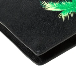 Versace Black Leather Miami Clutch For Women -Versace Official Website luxury women versace used handbags p218126 012