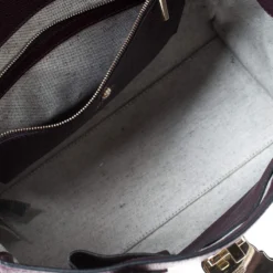 Versace Burgundy Leather Palazzo Empire Tote For Women -Versace Official Website luxury women versace used handbags p232594 002