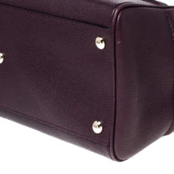 Versace Burgundy Leather Palazzo Empire Tote For Women -Versace Official Website luxury women versace used handbags p232594 003