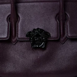 Versace Burgundy Leather Palazzo Empire Tote For Women -Versace Official Website luxury women versace used handbags p232594 008