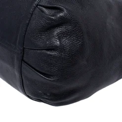 Versace Black Perforated Logo Leather Chain Hobo For Women -Versace Official Website luxury women versace used handbags p241830 010