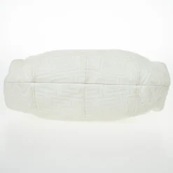 Versace White Leather Domed Satchel For Women -Versace Official Website luxury women versace used handbags p24483 005
