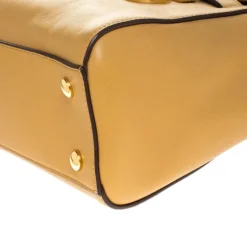 Versace Brown Leather Medusa Medallion Tote For Women -Versace Official Website luxury women versace used handbags p245561 005