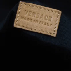 Versace Brown Leather Medusa Medallion Tote For Women -Versace Official Website luxury women versace used handbags p245561 007