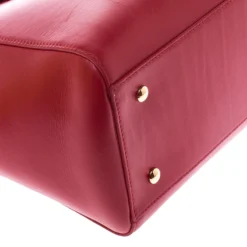 Versace Red Leather Medusa Medallion Tote For Women -Versace Official Website luxury women versace used handbags p245953 006