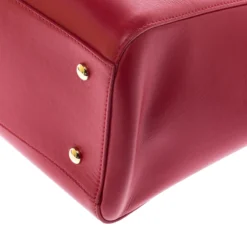 Versace Red Leather Medusa Medallion Tote For Women -Versace Official Website luxury women versace used handbags p245953 007