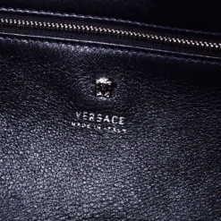Versace Black Leather Medusa Tote For Women -Versace Official Website luxury women versace used handbags p245959 009