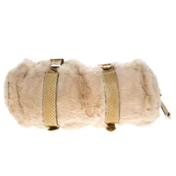 Versace Beige Rabbit Fur And Python Satchel For Women 16 Versace Beige Rabbit Fur And Python Satchel For Women -Versace Official Website luxury women versace used handbags p246236 008
