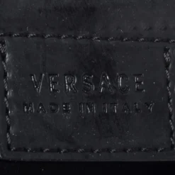 Versace Black Patent Leather Satchel For Women -Versace Official Website luxury women versace used handbags p256009 009