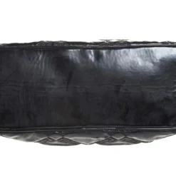 Versace Black Patent Leather Satchel For Women -Versace Official Website luxury women versace used handbags p256009 1576993617 013