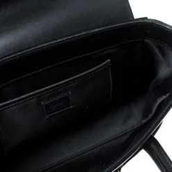 Versace Black Leather Medusa Medallion Satchel For Women -Versace Official Website luxury women versace used handbags p256246 003